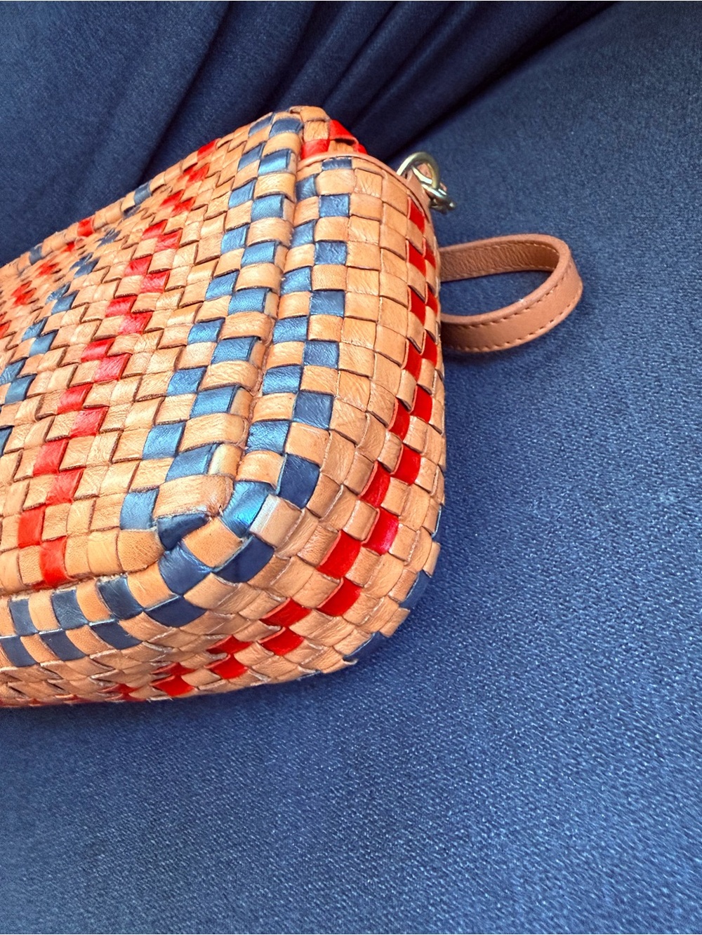 Clare V. Marisol Pinstripe Woven Checkered - Picture 9 of 13